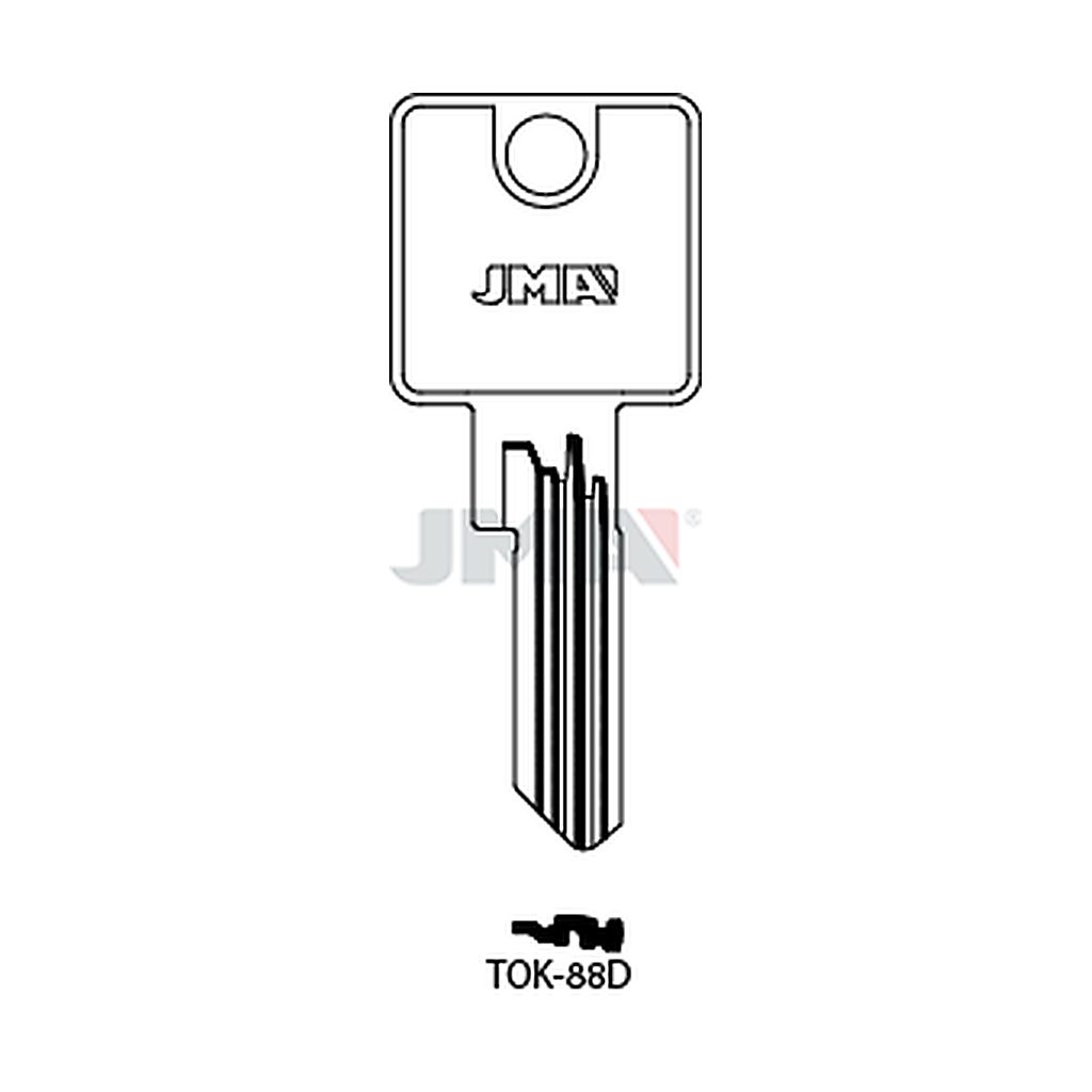 Clé plate ps acier TOK-88D