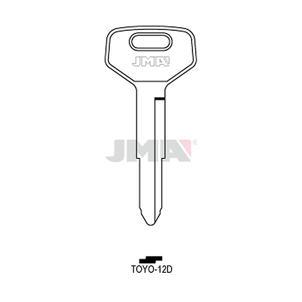 Clé plate acier TOYO-12D