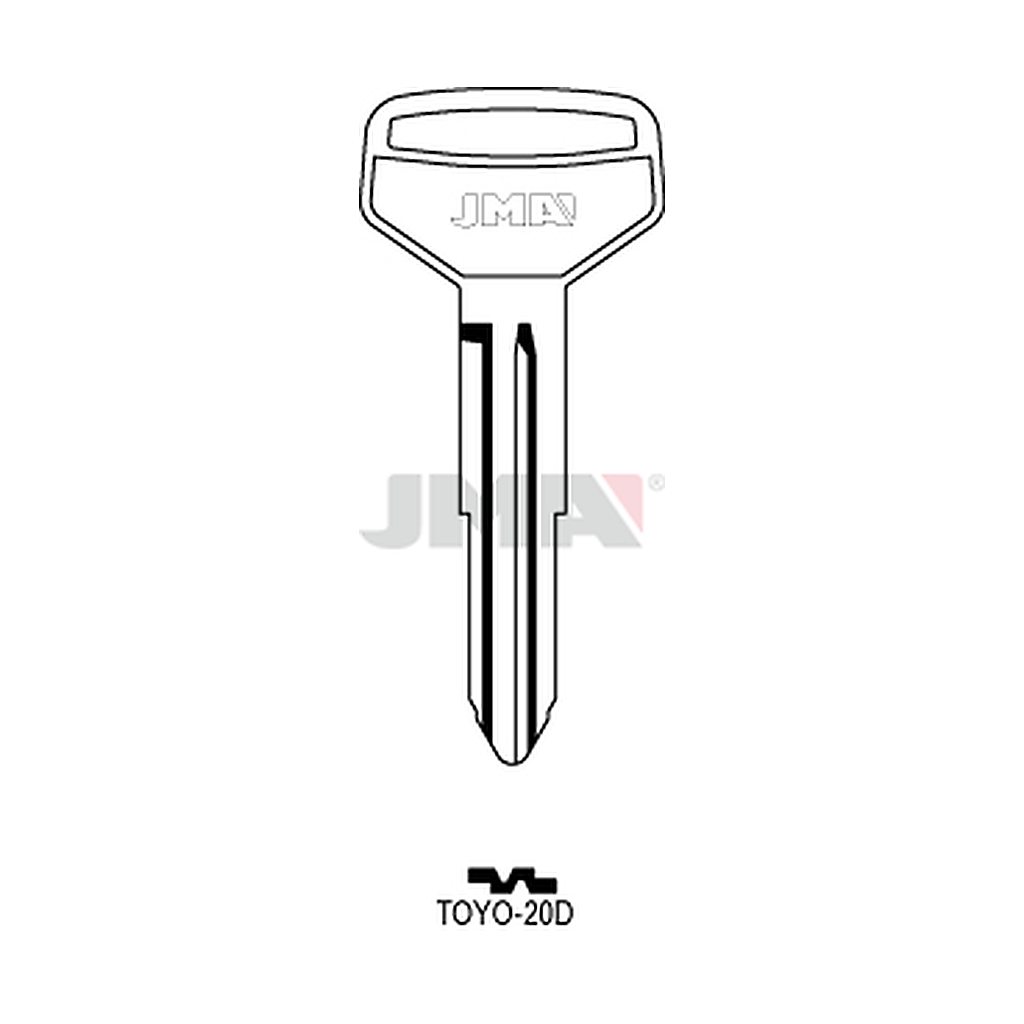 Clé plate acier TOYO-20D