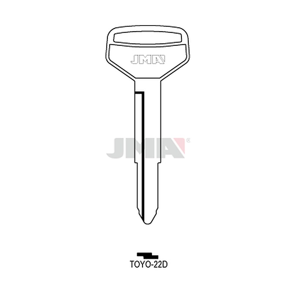 Clé plate acier TOYO-22D