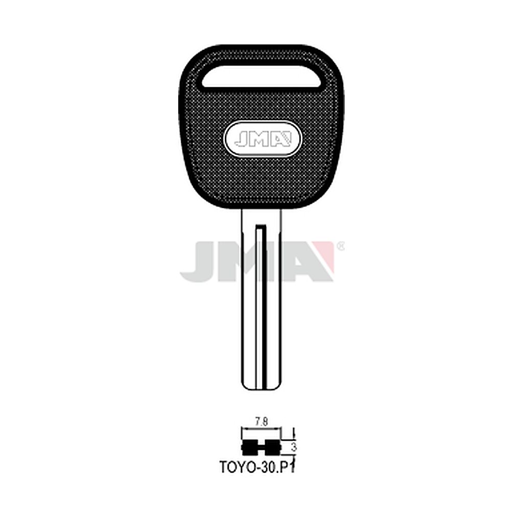 Clé spéciale tête plastique TOYO-30P1