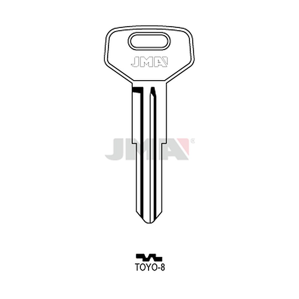 Clé plate acier TOYO-8