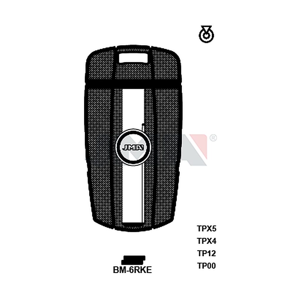 Clé t.p sans transponder key less TP00BM-6RKE