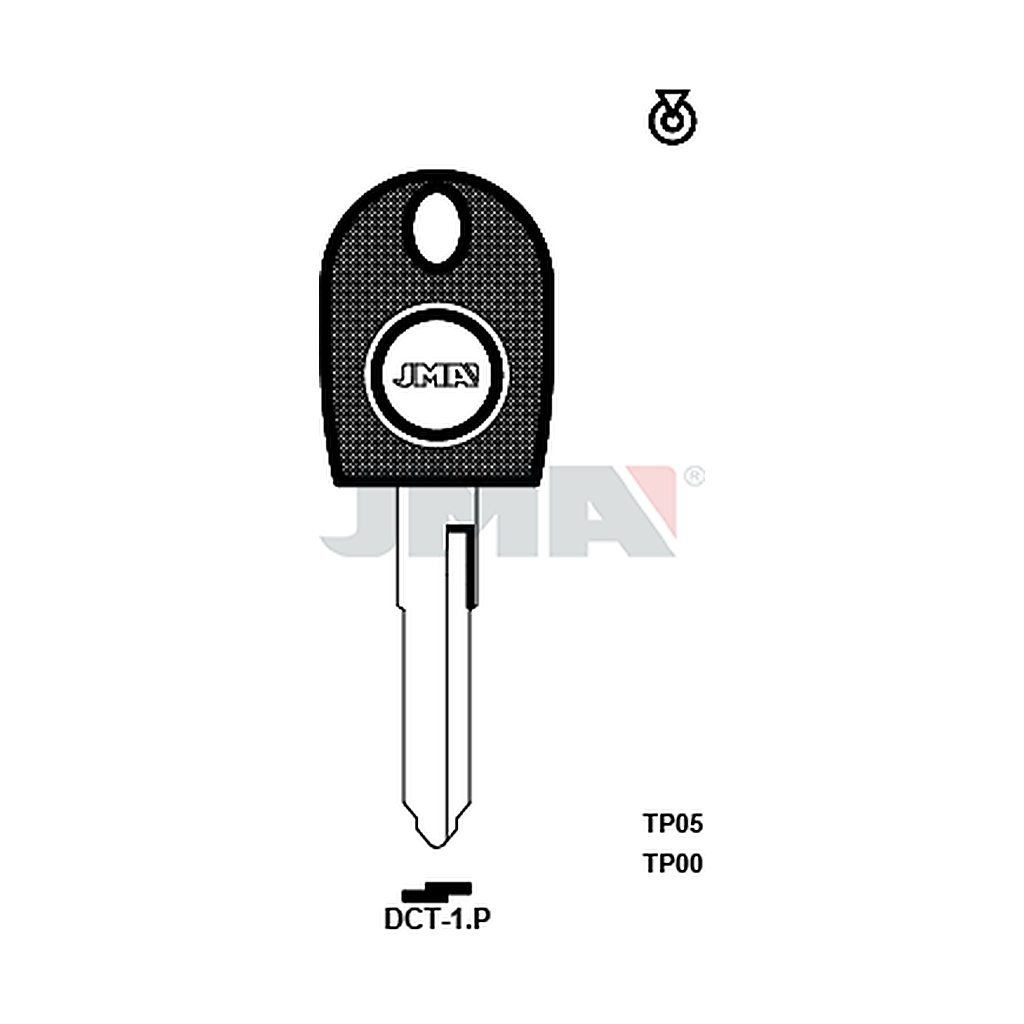 Clé t.p sans transponder TP00DCT-1P