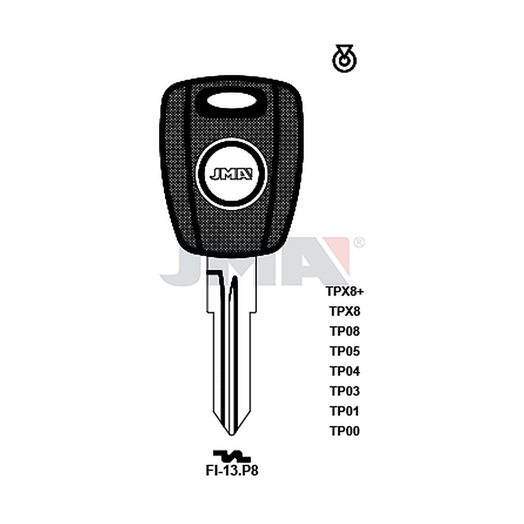 Clé t.p sans transponder TP00FI-13P8