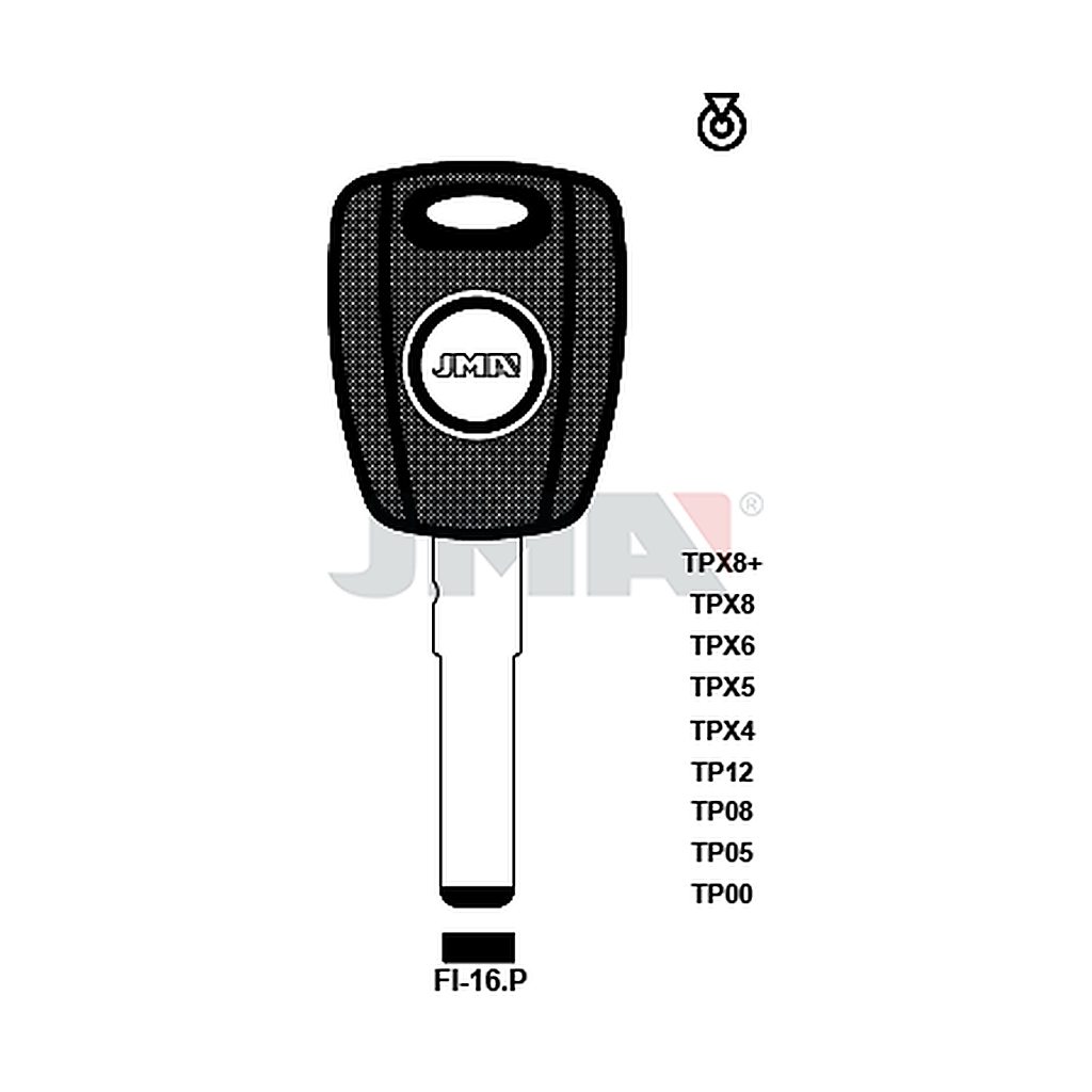 Clé t.p sans transponder TP00FI-16P