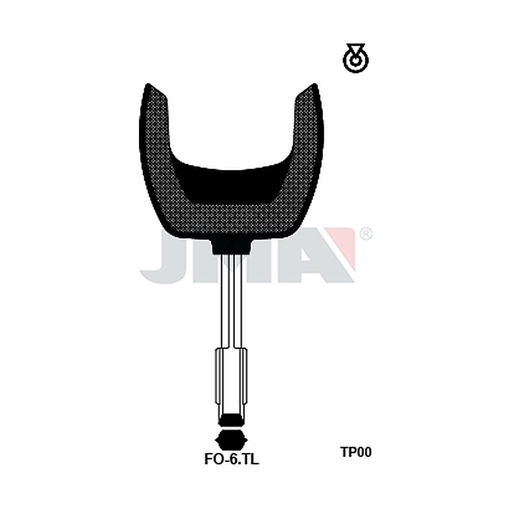 Clé t.p sans transponder TP00FO-6TL