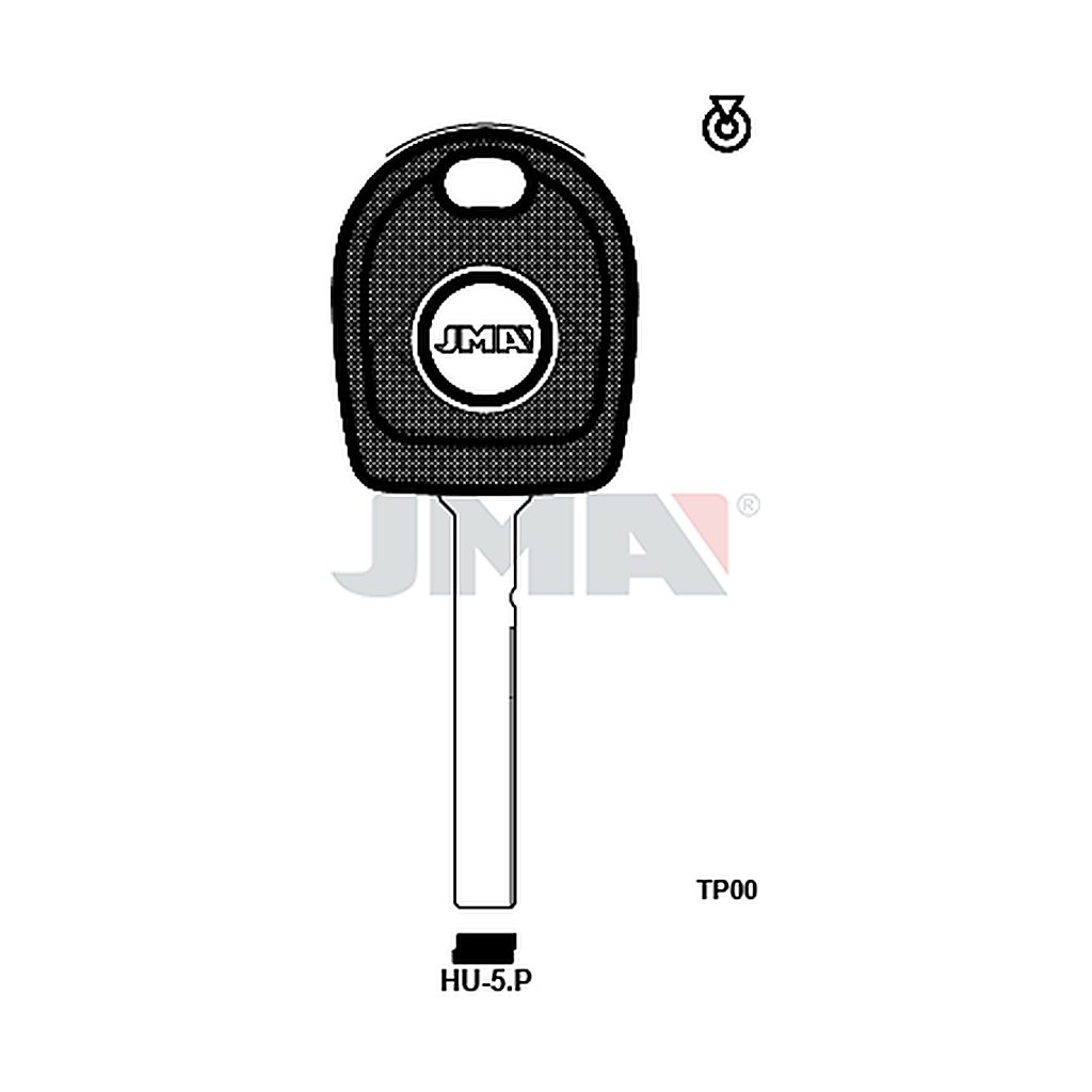 Clé t.p sans transpondeur TP00HU-5P