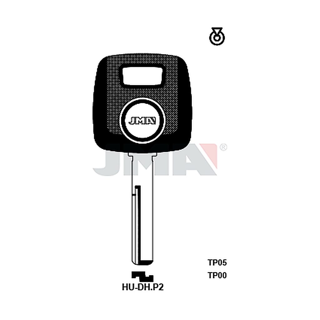 Clé t.p sans transponder TP00HU-DHP2