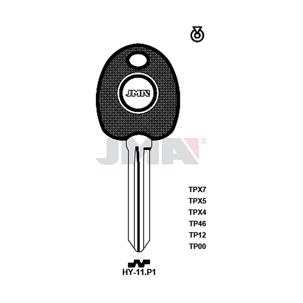 Clé t.p sans transponder TP00HY-11P1
