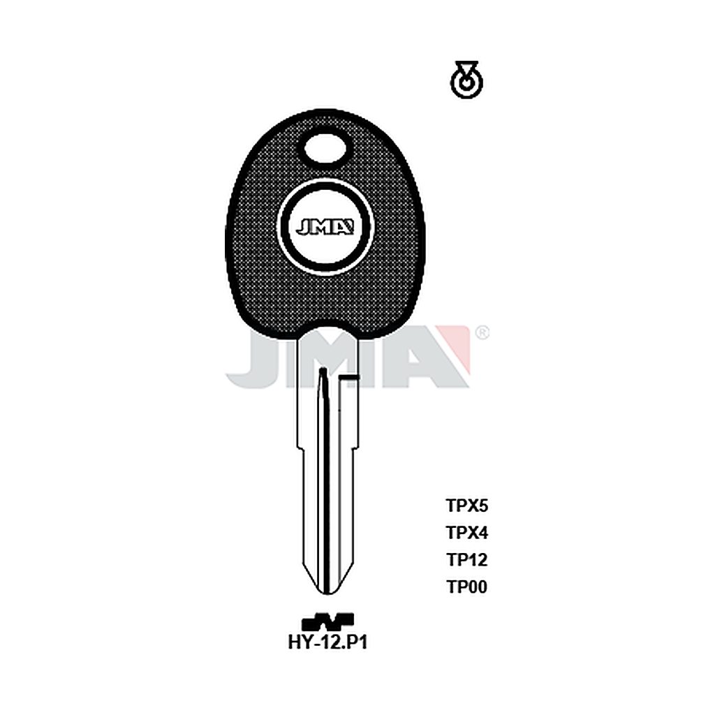 Clé t.p sans transponder TP00HY-12P1
