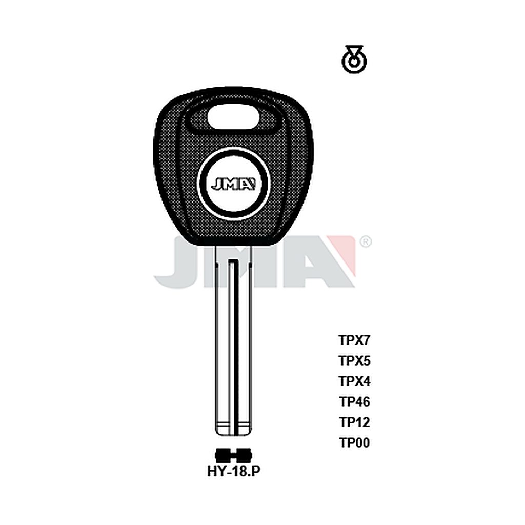 Clé t.p sans transponder TP00HY-18P
