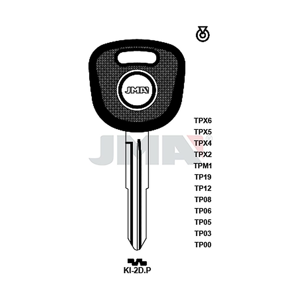 Clé t.p.sans transponder TP00KI-2DP