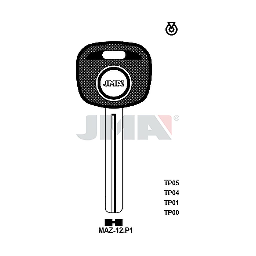 Clé t.p sans transponder TP00MAZ-12P1