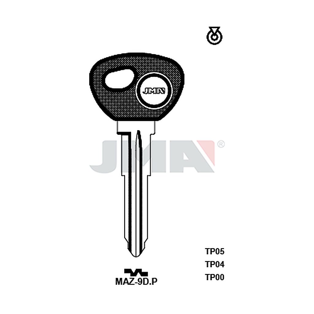 Clé t.p sans transponder TP00MAZ-9DP