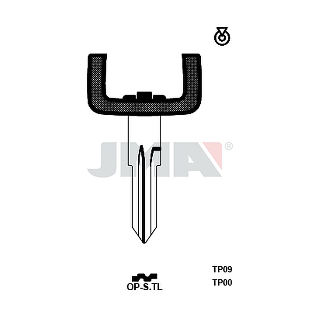 Clé t.p sans transponder TP00OP-STL