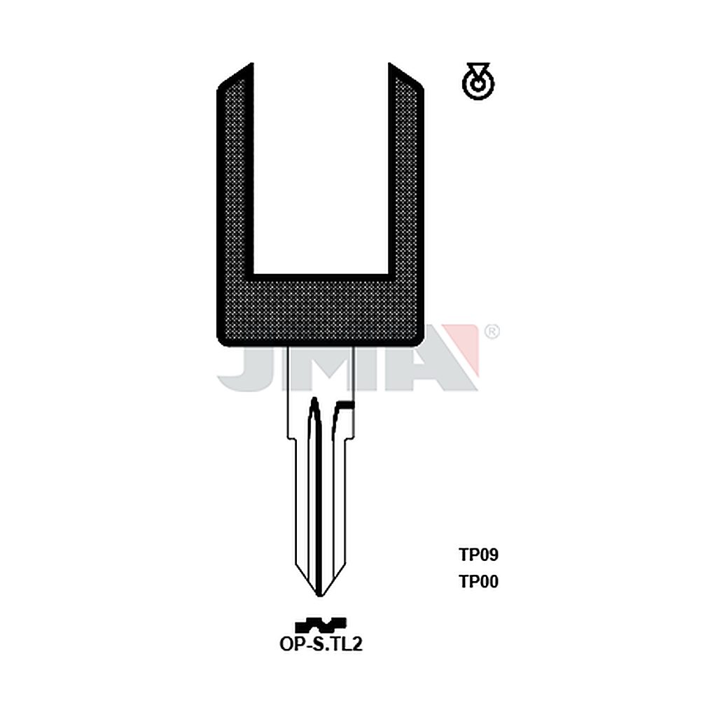 Clé t.p sans transponder TP00OP-STL2