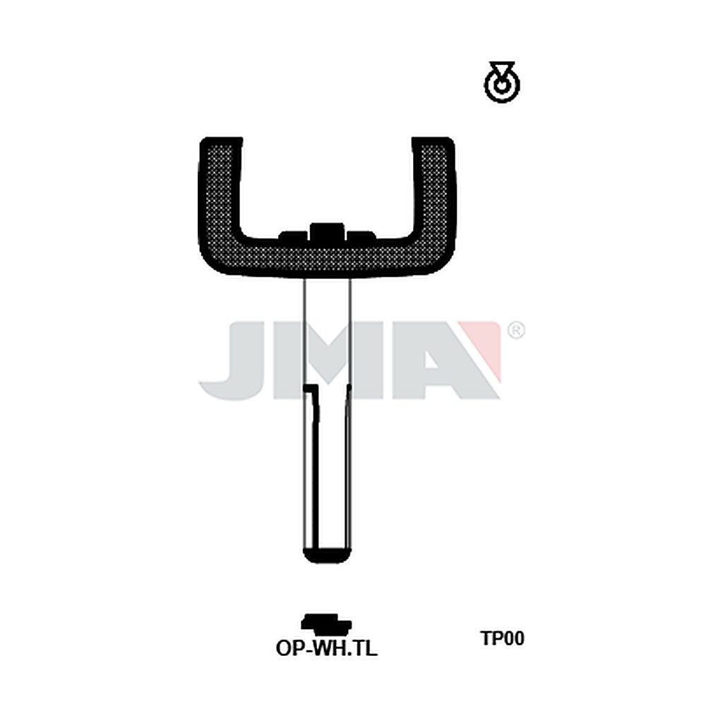 Clé t.p sans transponder TP00OP-WHTL