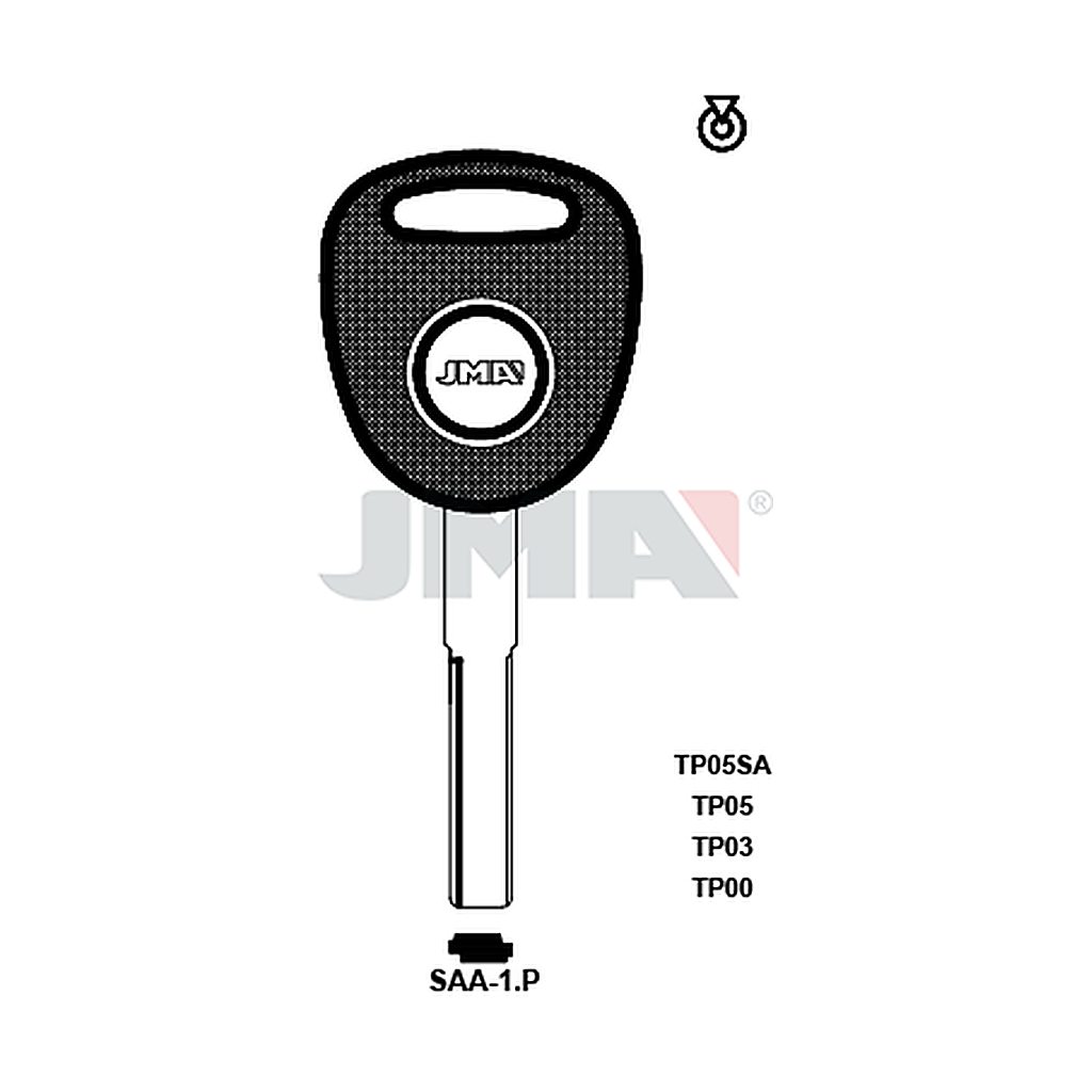 Clé t.p sans transponder TP00SAA-1P
