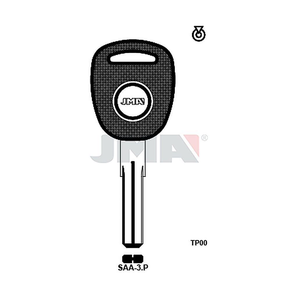 Clé t.p.sans transponder TP00SAA-3P