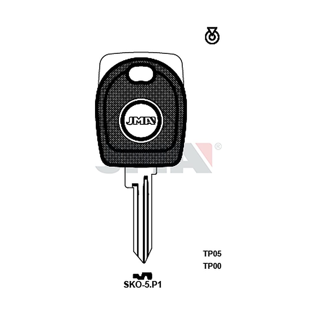 Clé t.p sans transponder TP00SKO-5P1
