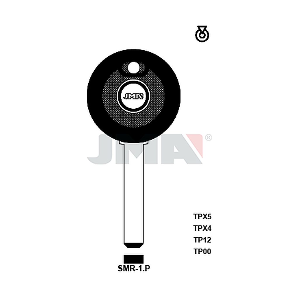 Clé t.p sans transponder TP00SMR-1P