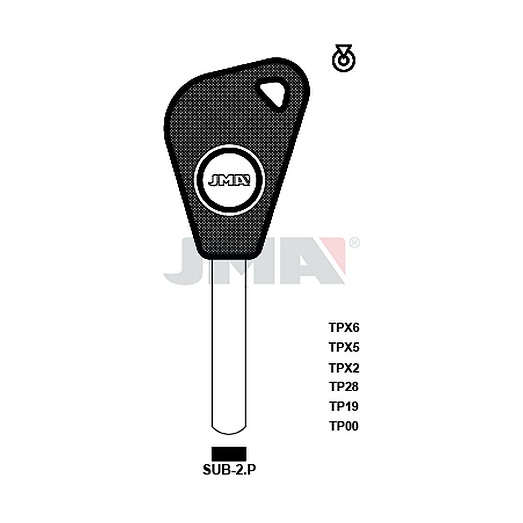 Clé t.p sans transponder TP00SUB-2P
