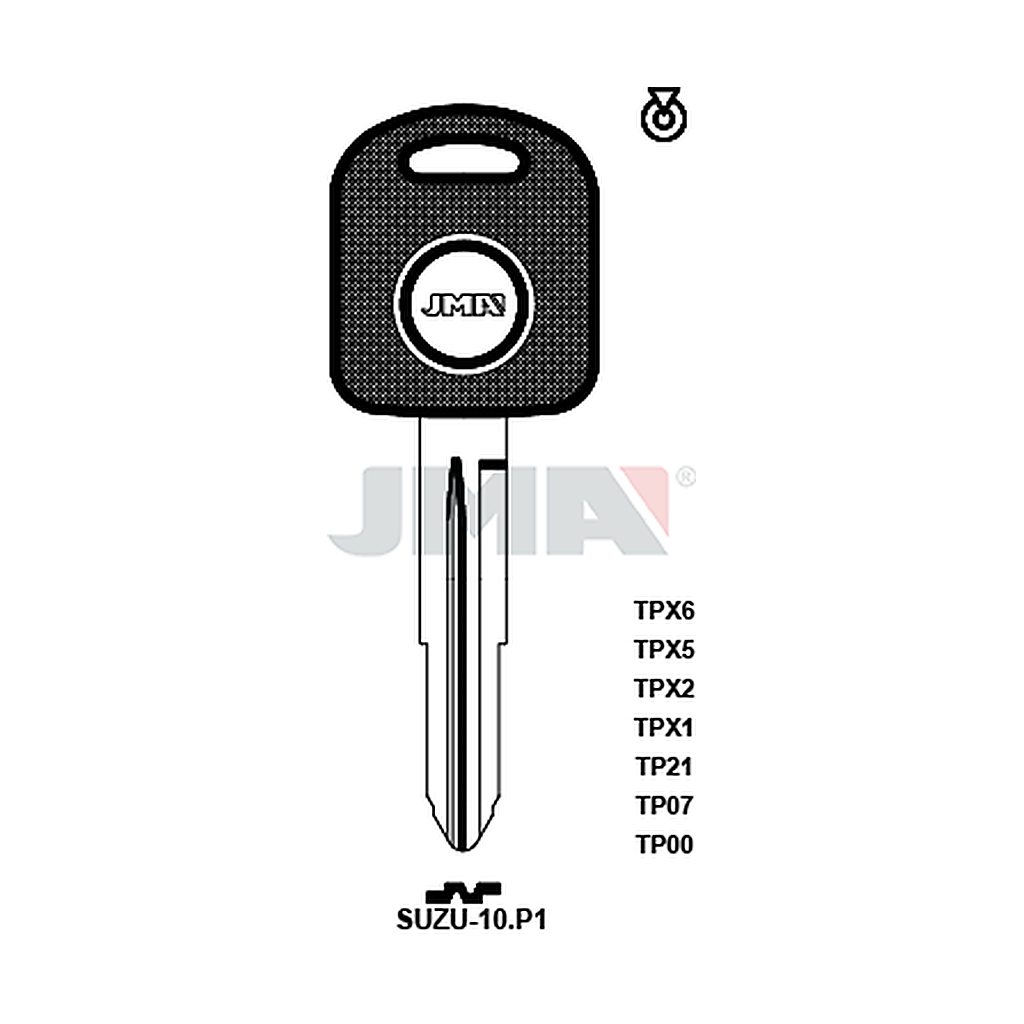 Clé t.p sans transponder TP00SUZU-10P1