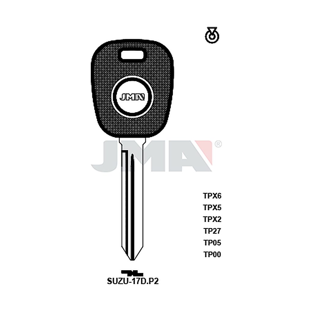 Clé t.p.sans transponder TP00SUZU-17DP2