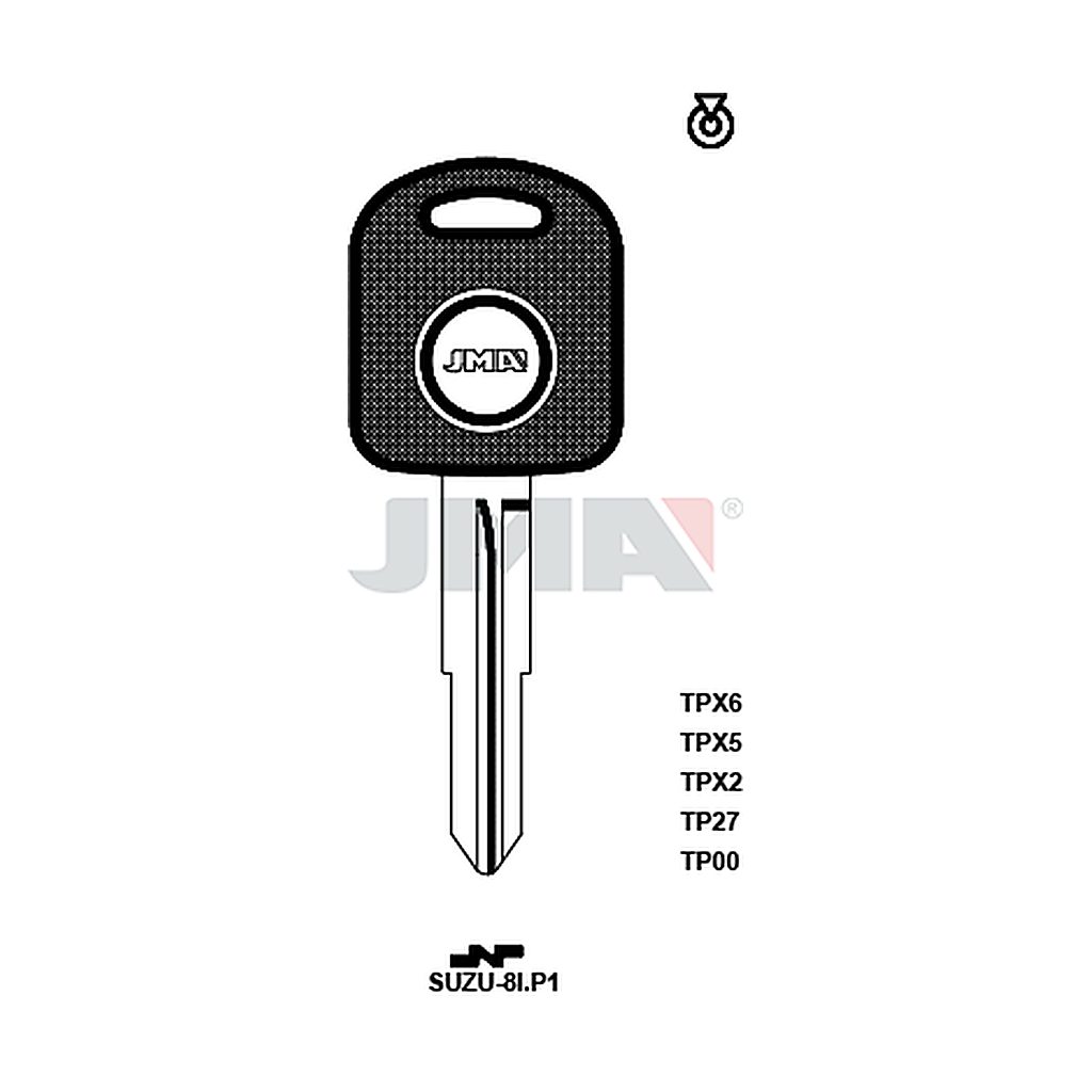 Clé t.p sans transponder TP00SUZU-8IP1