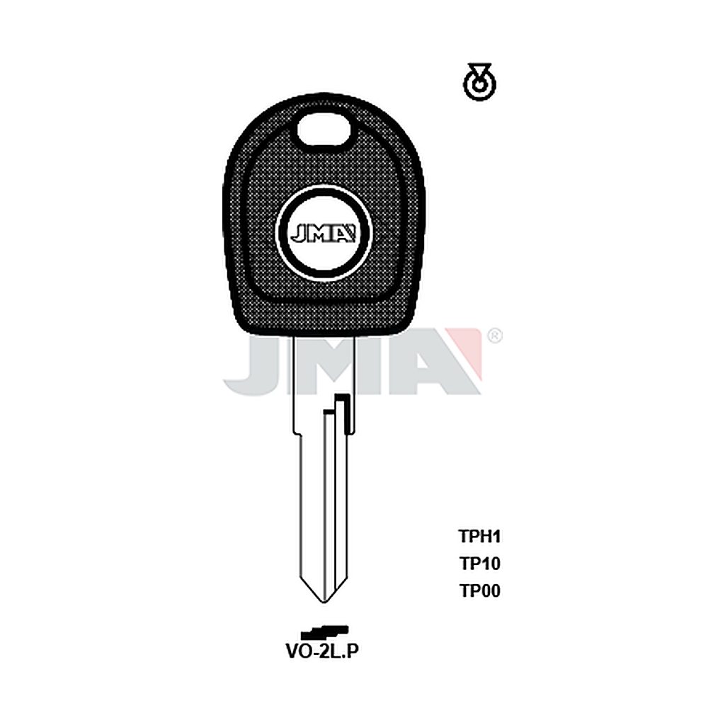 Clé t.p sans transponder TP00VO-2LP