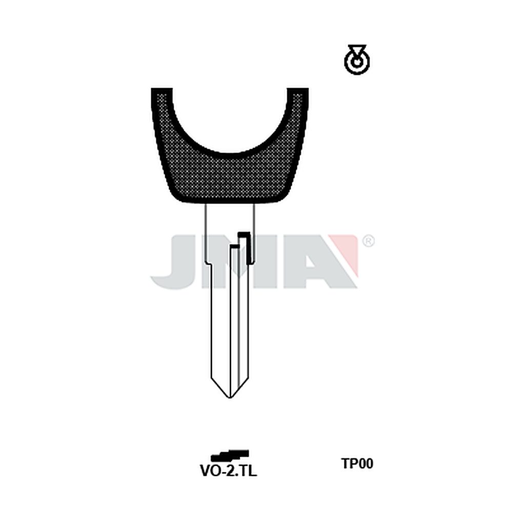 Clé t.p sans transponder TP00VO-2TL
