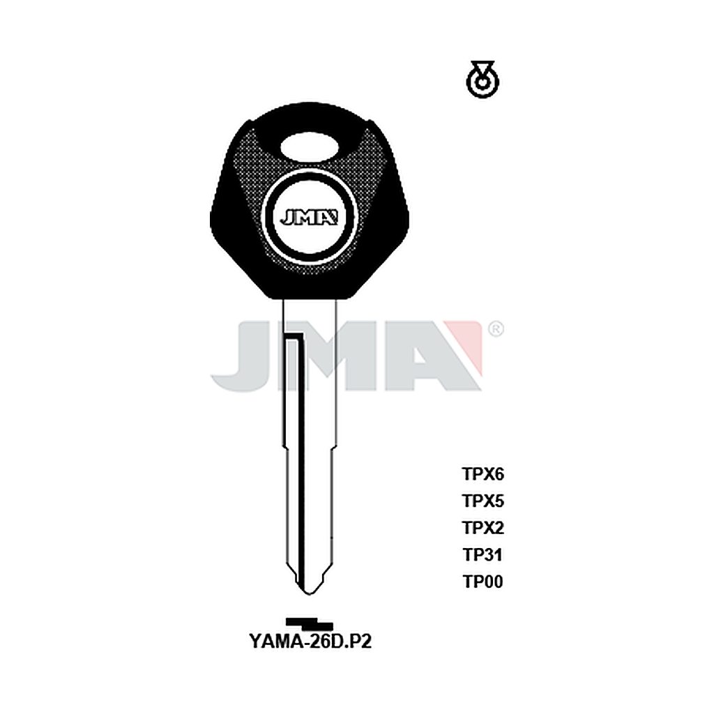 Clé t.p sans transponder TP00YAMA-26DP2