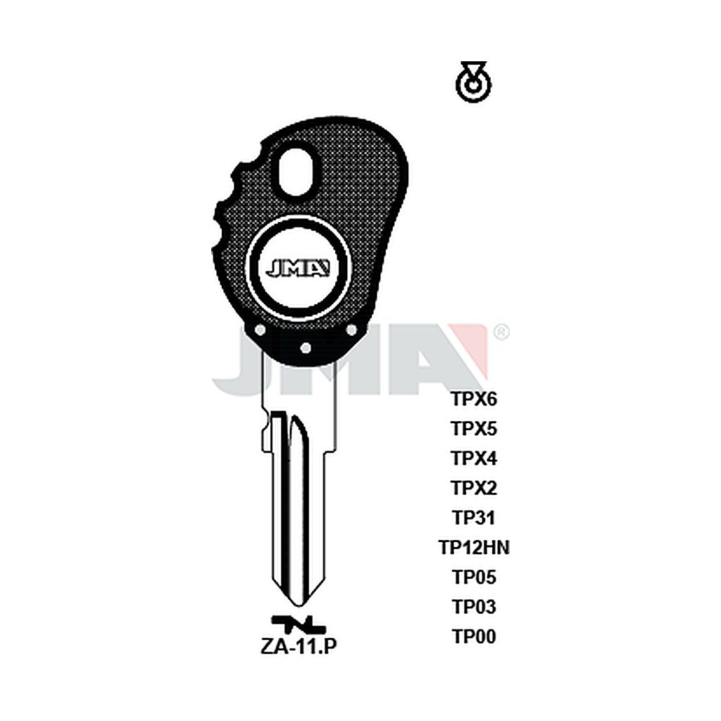 Clé t.p sans transponder TP00ZA-11P