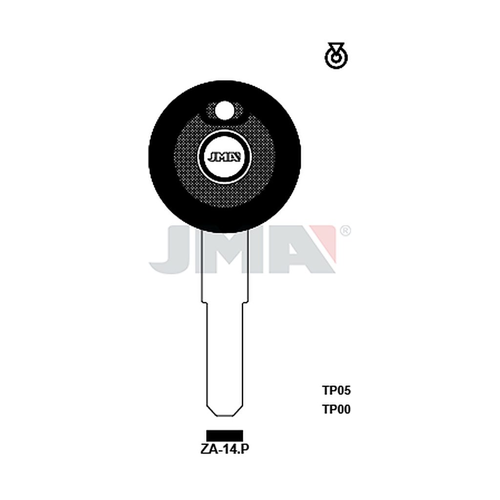 Clé t.p sans transponder TP00ZA-14P