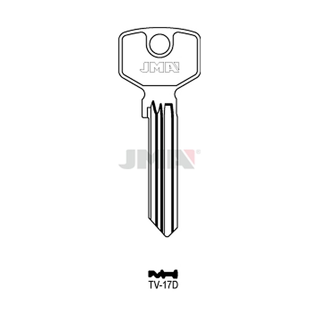 Clé plate ps laiton TV-17D