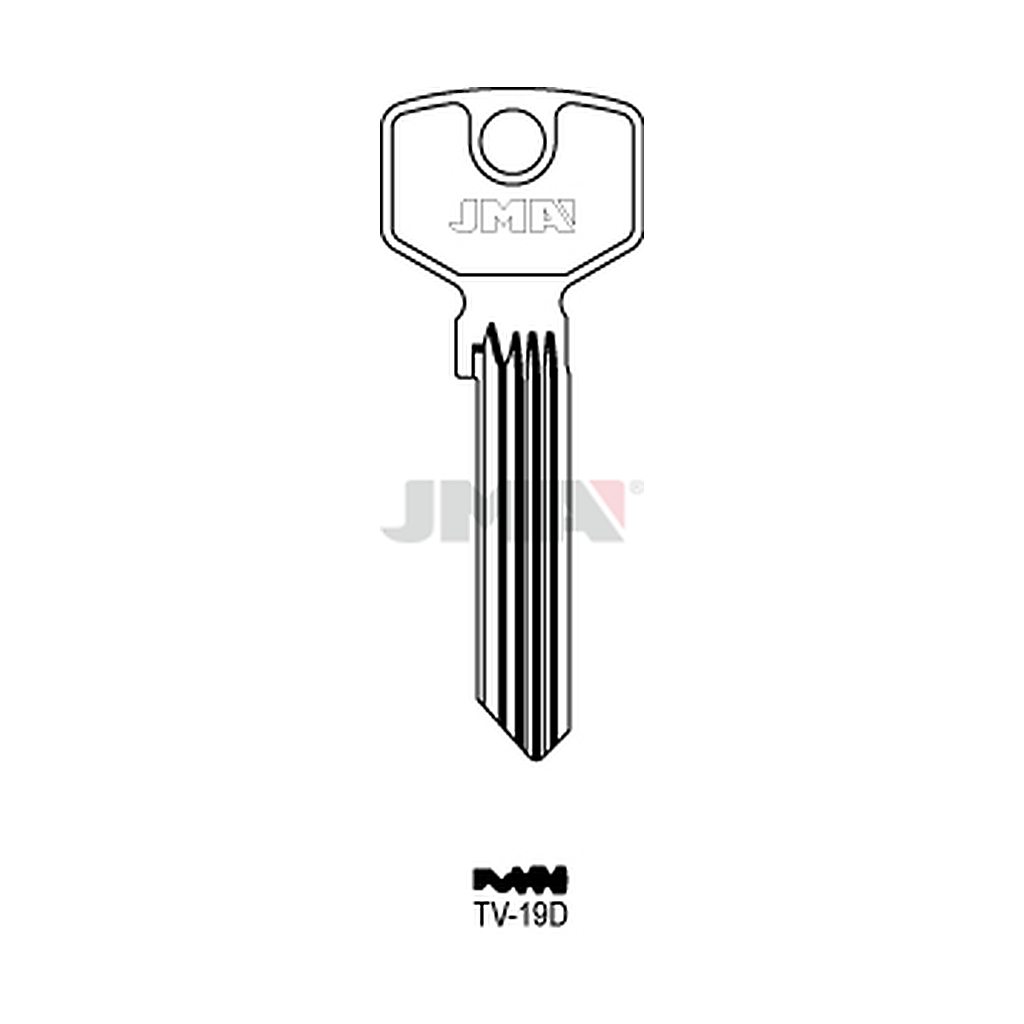 Clé plate ps laiton TV-19D