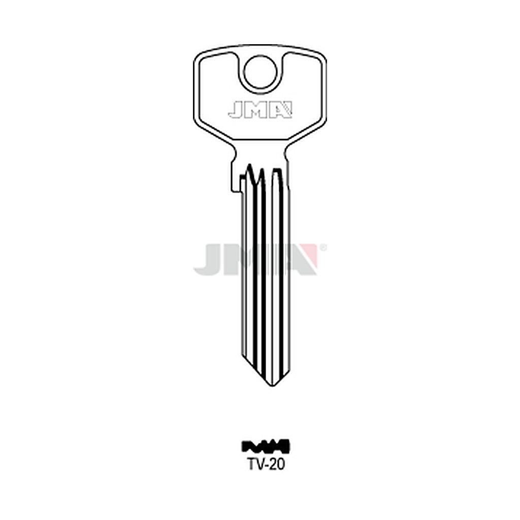 Clé plate ps laiton TV-20