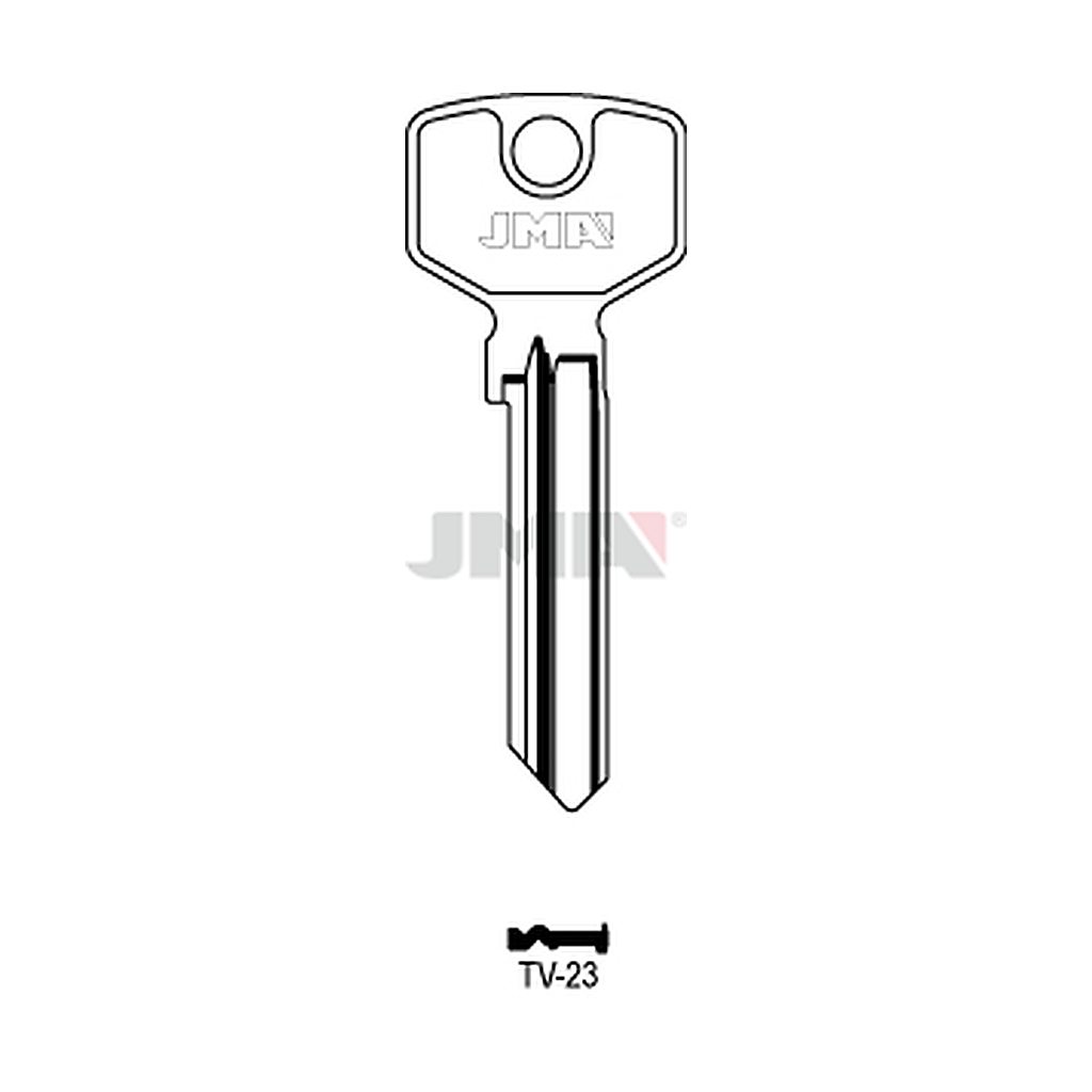 Clé plate ps laiton TV-23