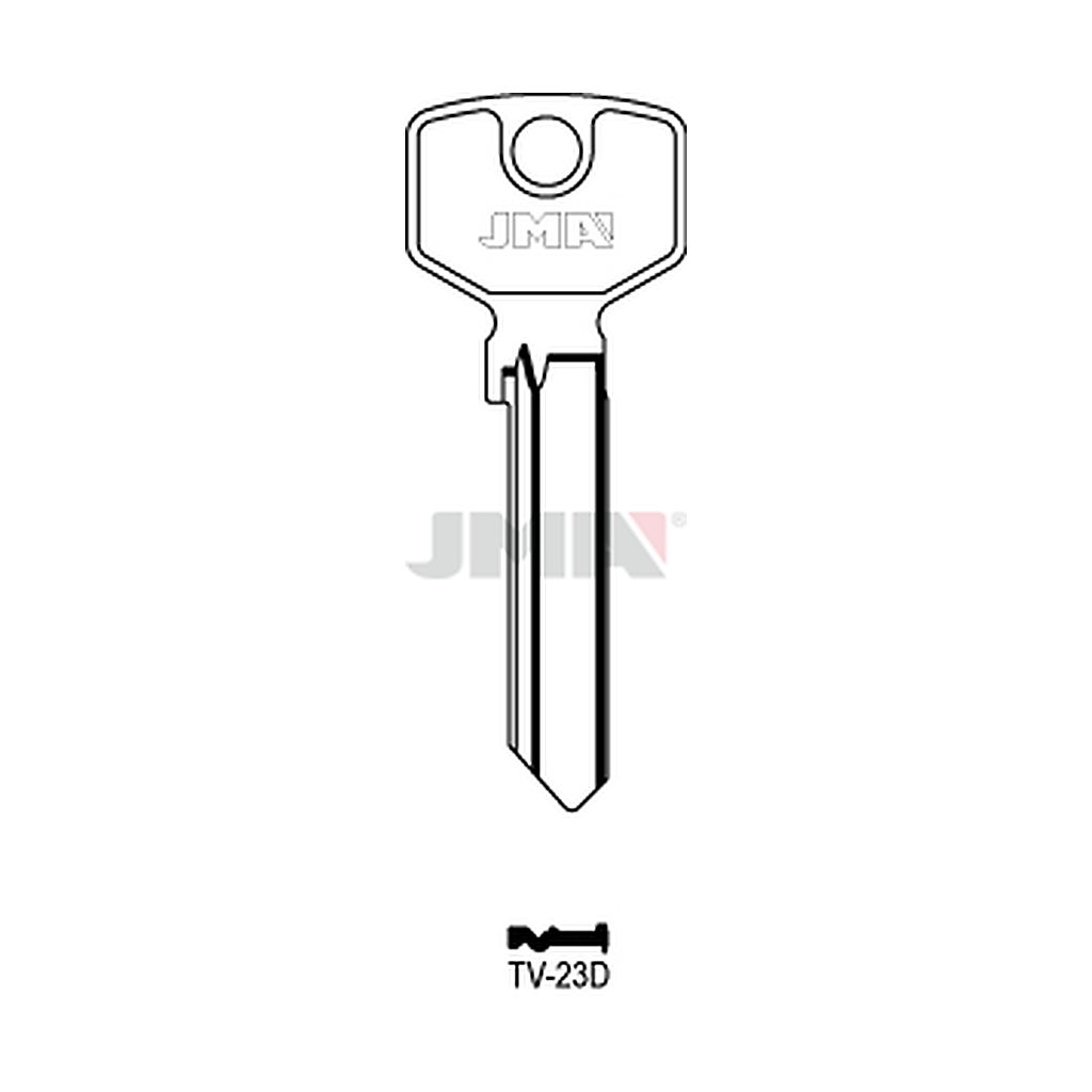 Clé plate ps laiton TV-23D