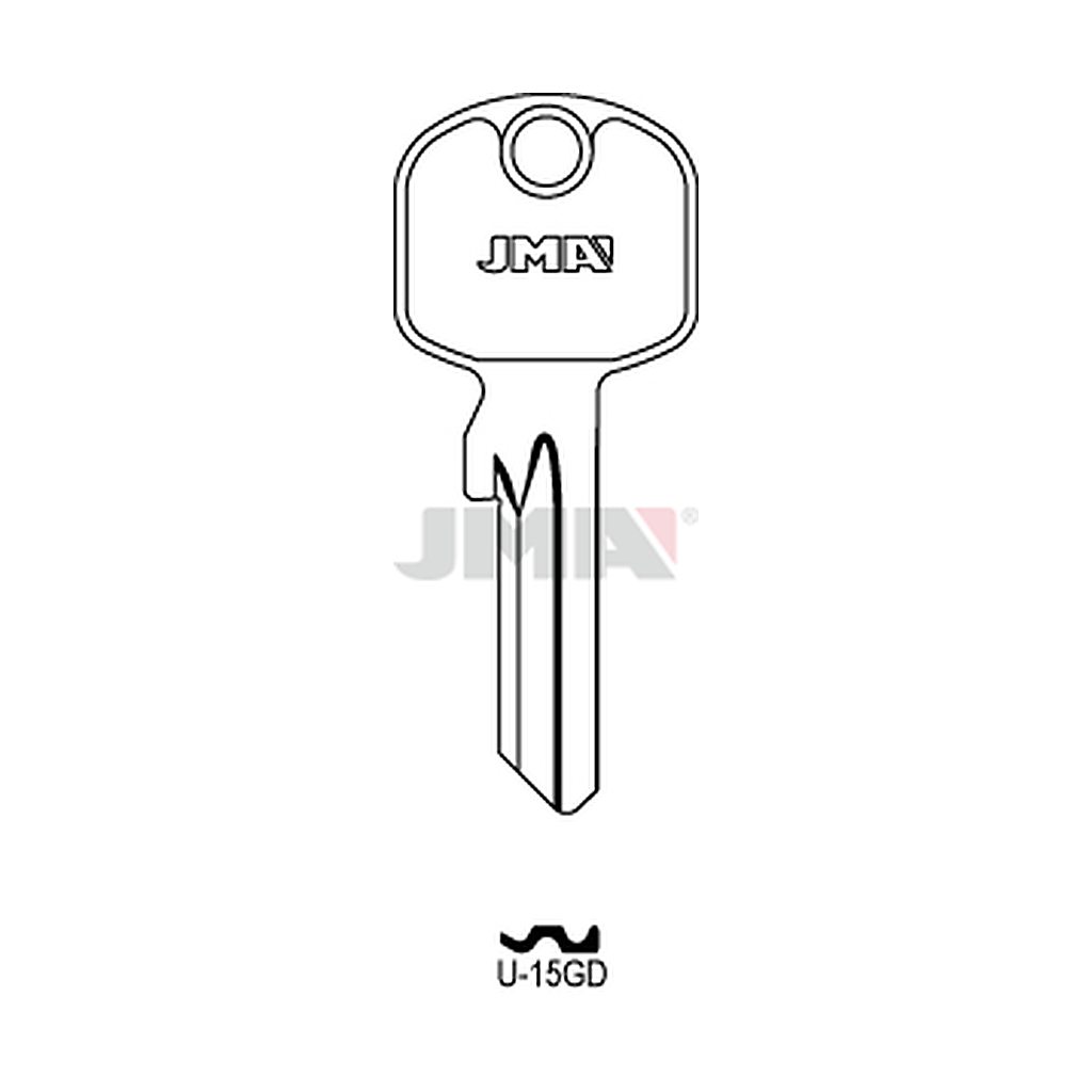 Clé plate acier U-15GD