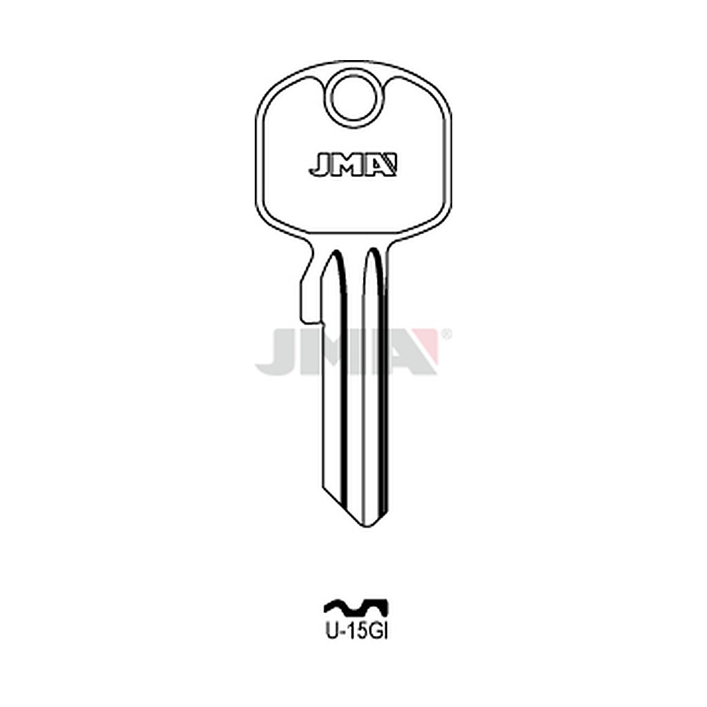 Clé plate acier U-15GI