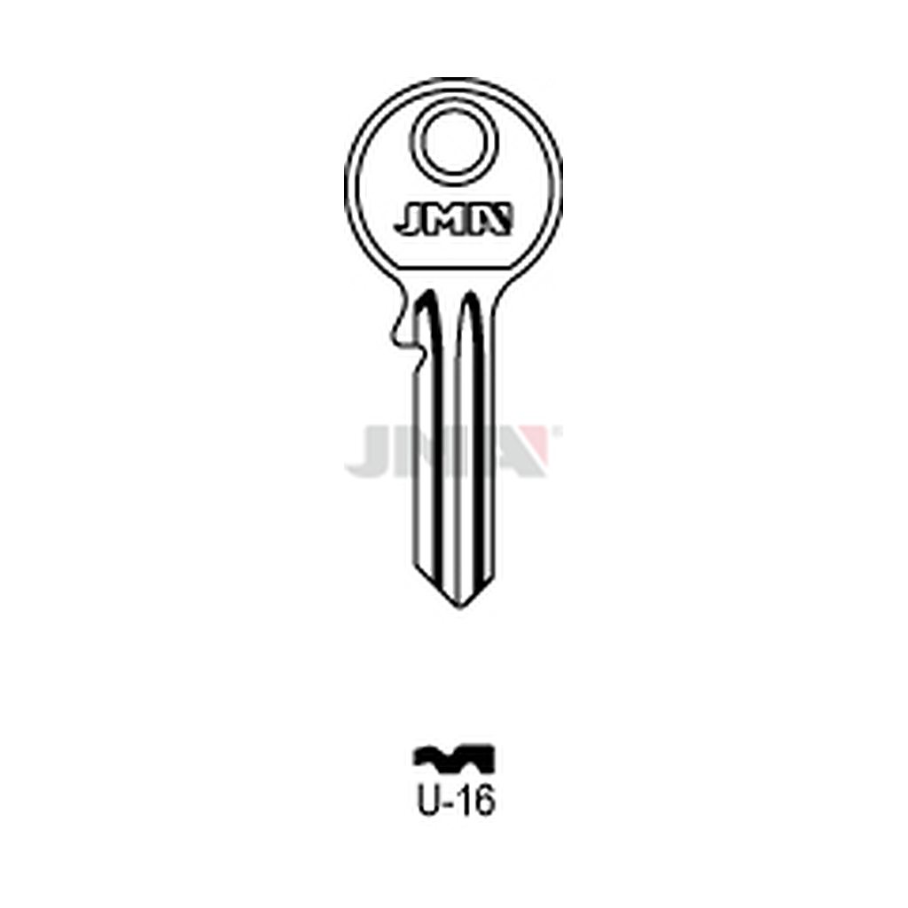 Clé plate acier U-16
