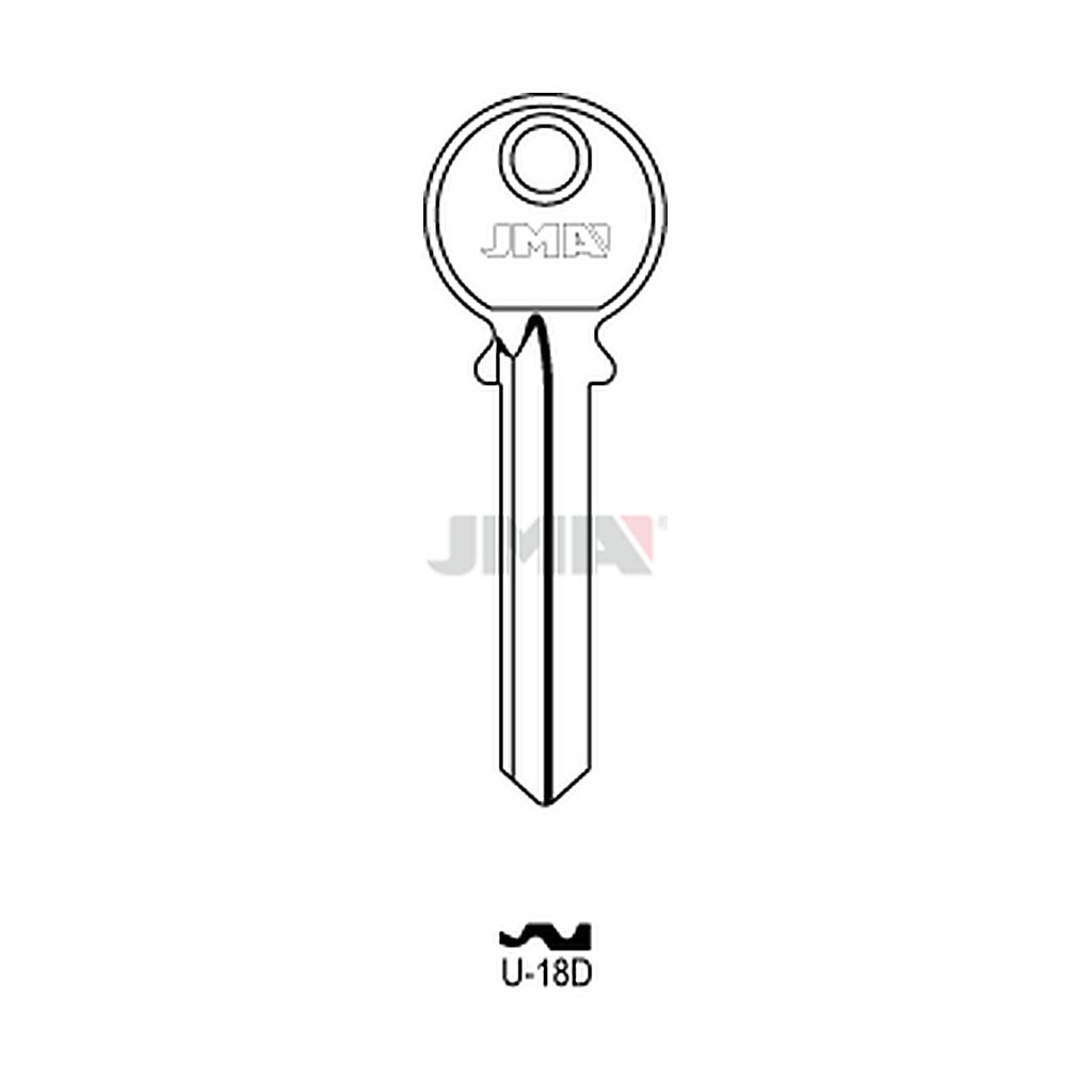 Clé plate acier U-18D