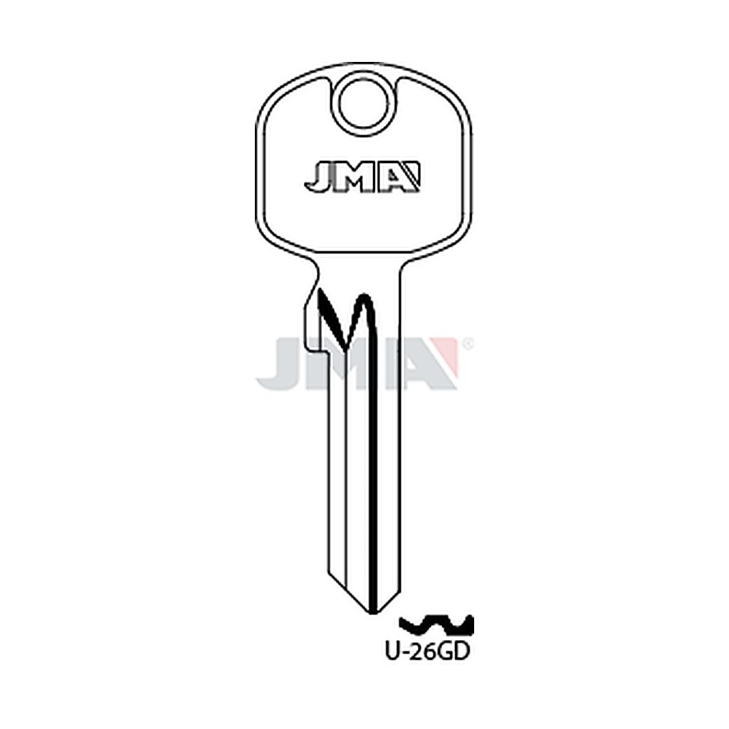 Clé plate acier U-26GD