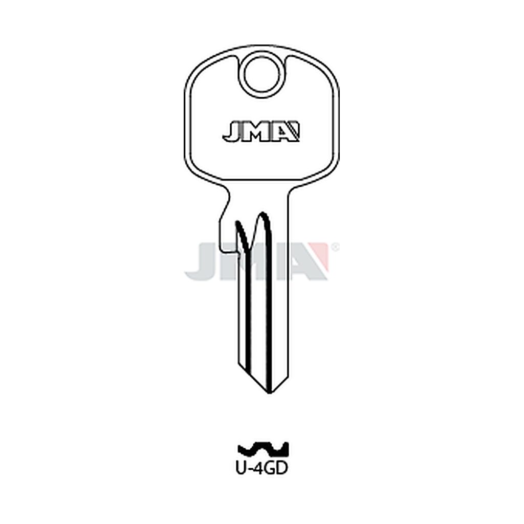 Clé plate acier U-4GD