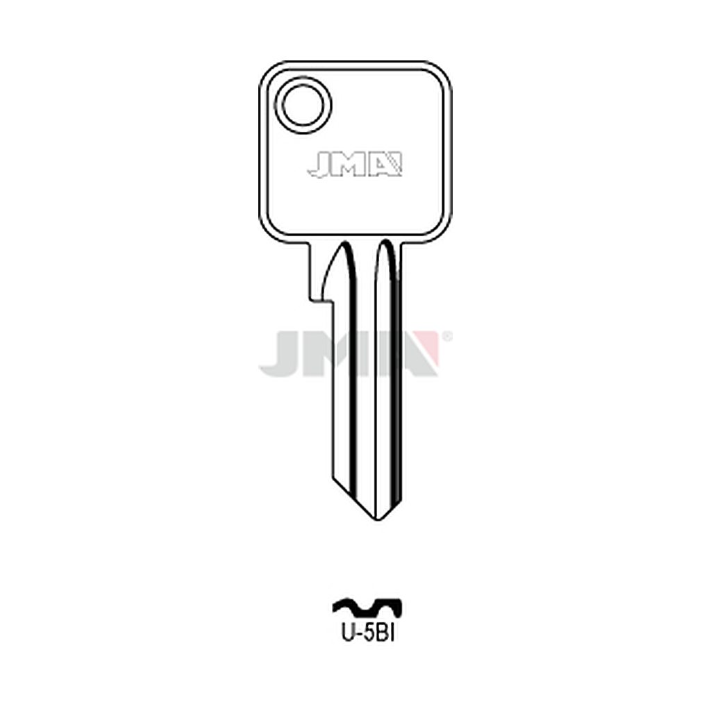 Clé plate acier U-5BI