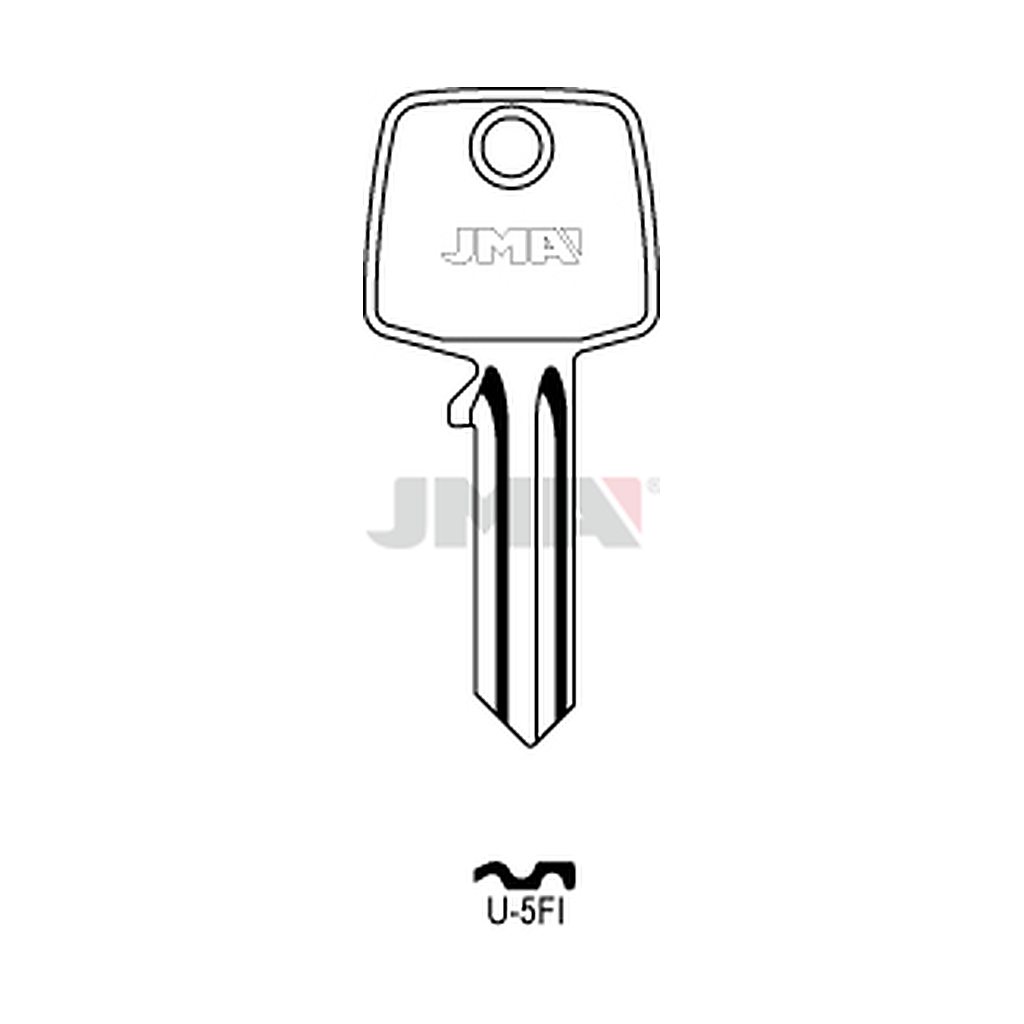 Clé plate acier U-5FI