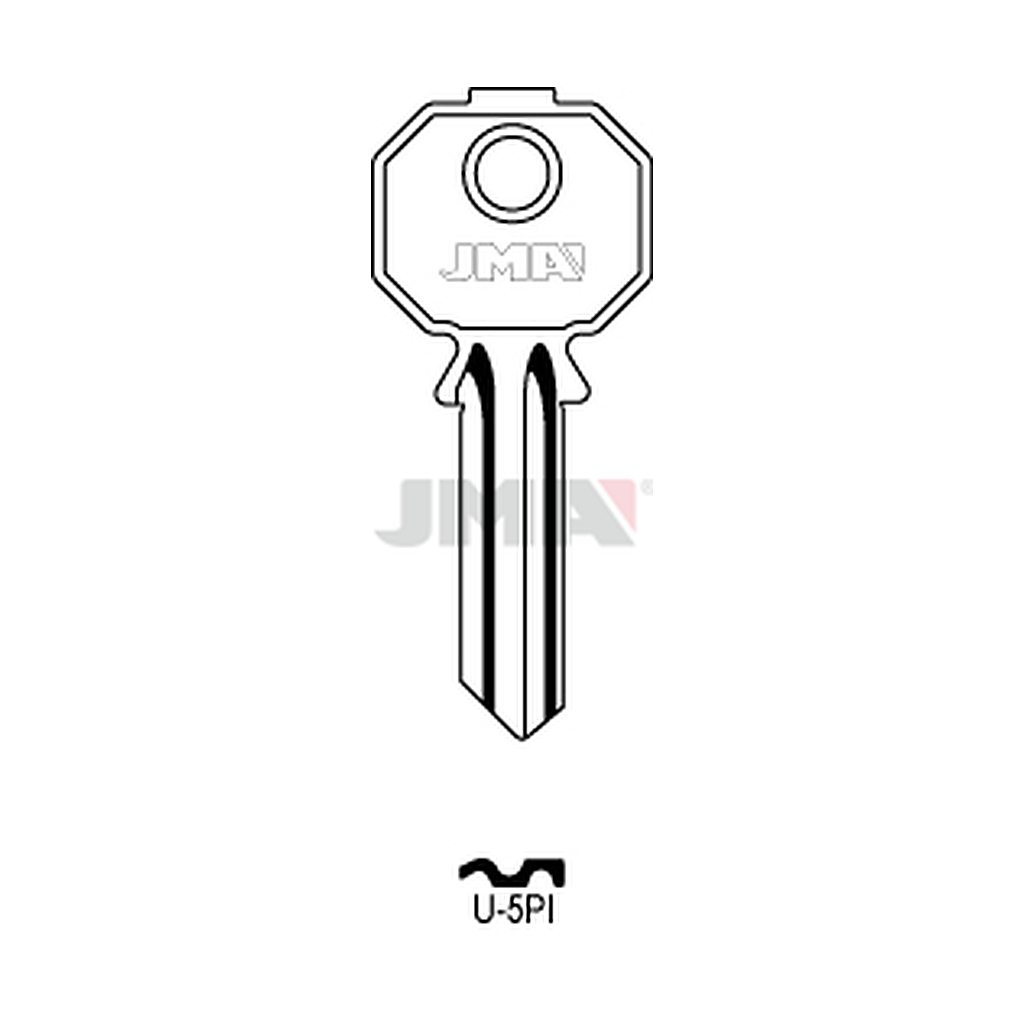 Clé plate acier U-5PI