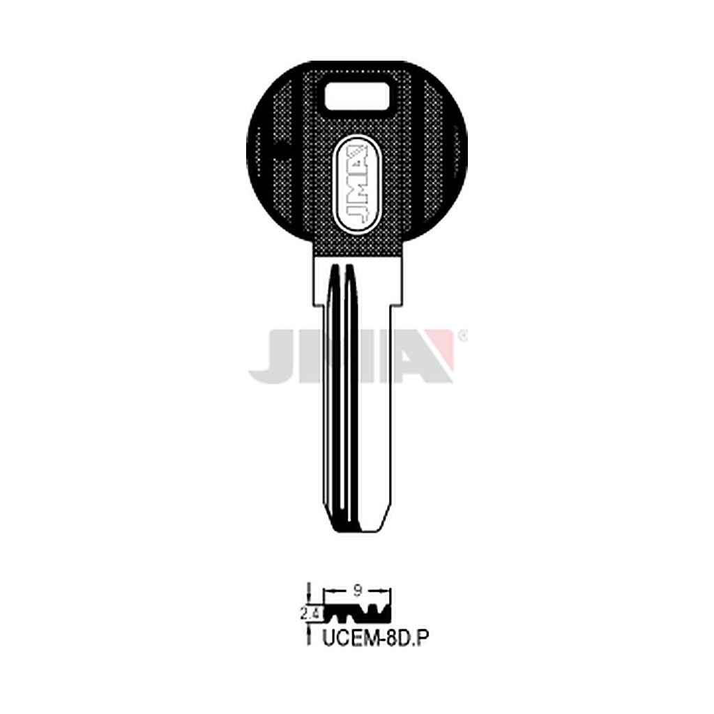 Clé spéciale tête plastique UCEM-8DP